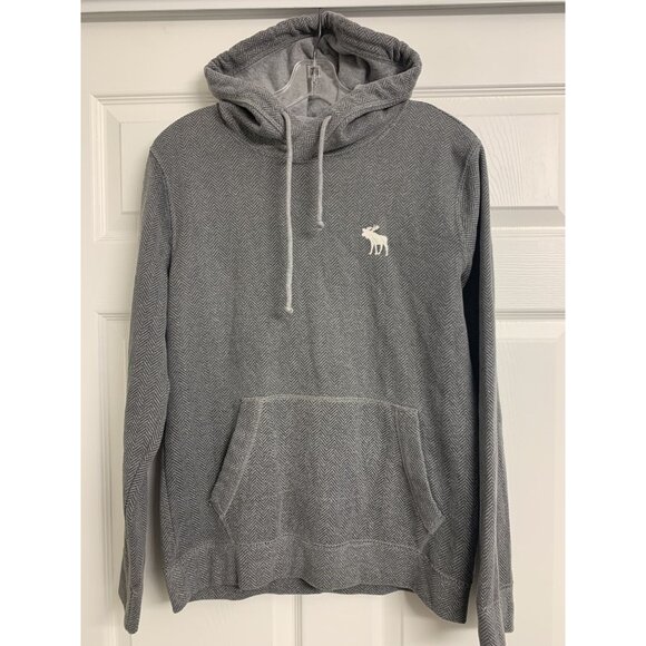 Abercrombie & Fitch S Soft Fleece Catton Chevron Pullover Hoodie Jacket - Picture 1 of 8